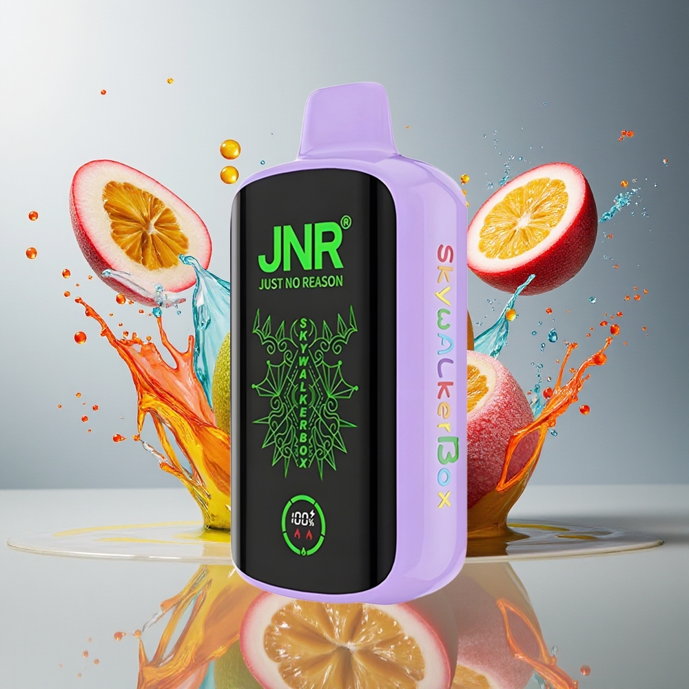 JNR Skywalker Box 21000 Puffs Norge Engros 850mAh 25ml Type-C Full-Screen Pasjonsfrukt Guava