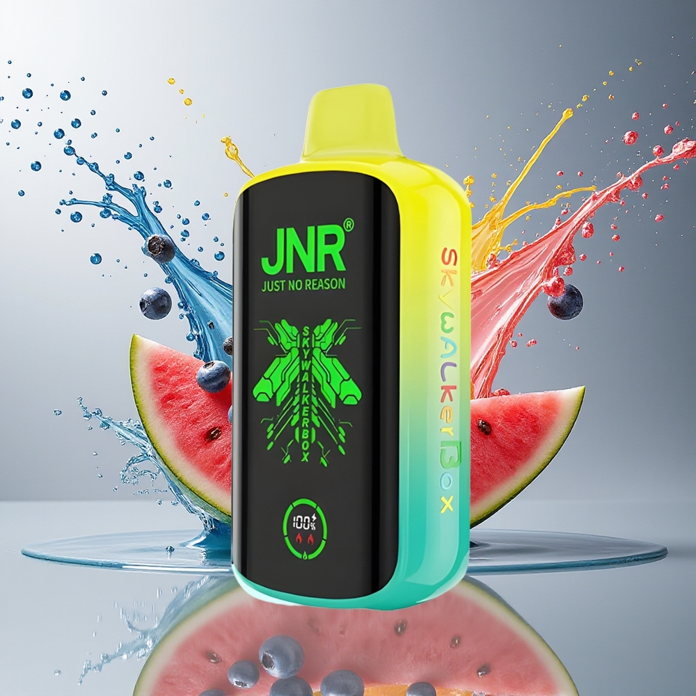 JNR Skywalker Box 21000 Puffs Norge Engros Blåbær Vannmelon 850mAh Type-C Full-Skjerm 25ml