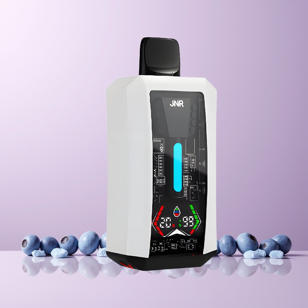 JNR Tank Pro 33000 Puff Engangsdamp Norge Engros Blåbæris Digital Skjerm Dual Mesh Coil Type-C