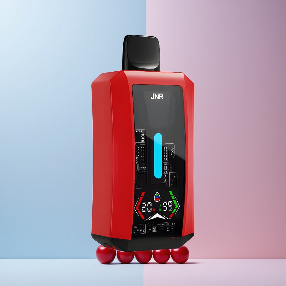 JNR Tank Pro 33000 Puffs Norge Engros Blå Bringebær Kirsebær Digital Type-C 2%