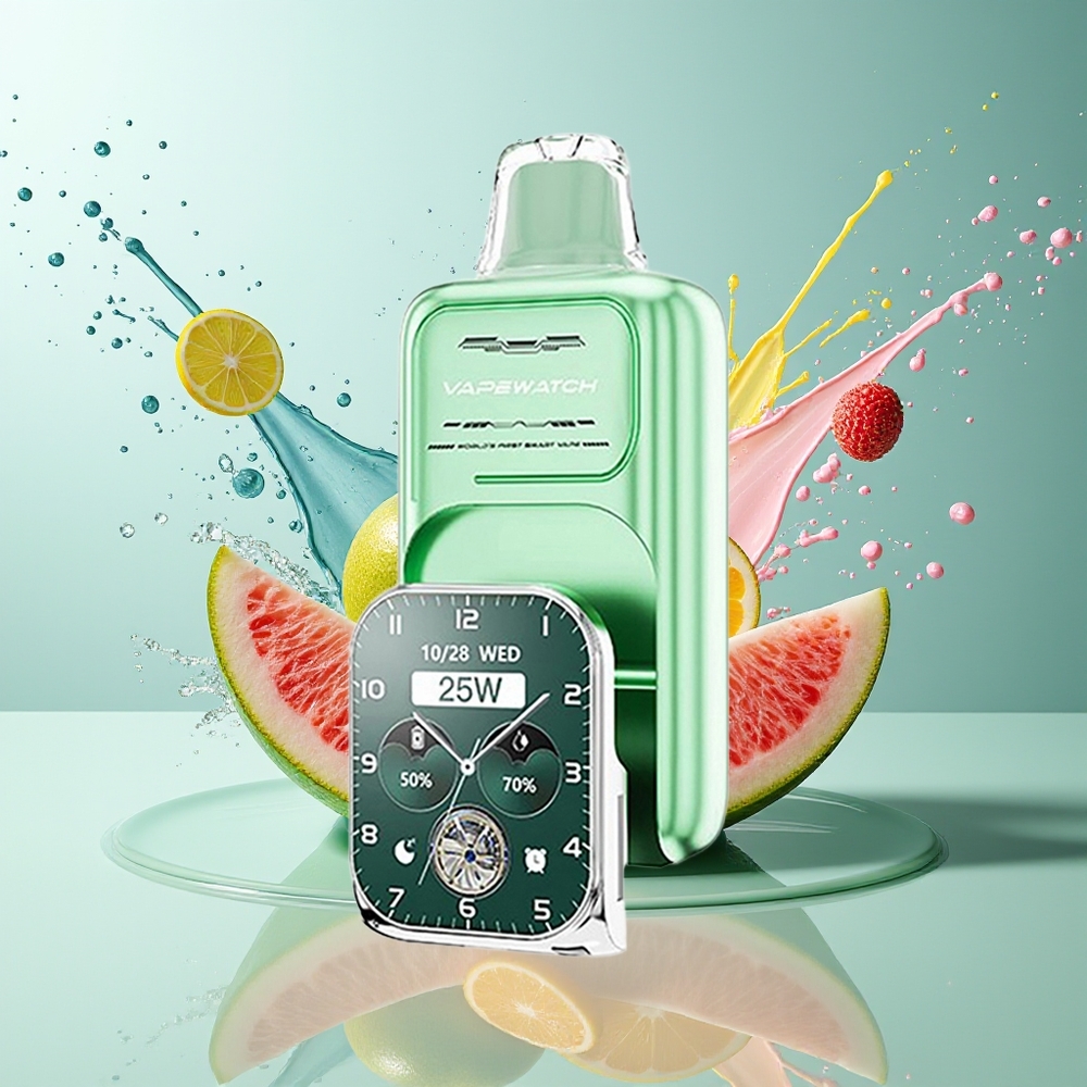JNR VapeWatch 30000 Puffs 1000mAh Type-C Miami Mynte Norge Engros