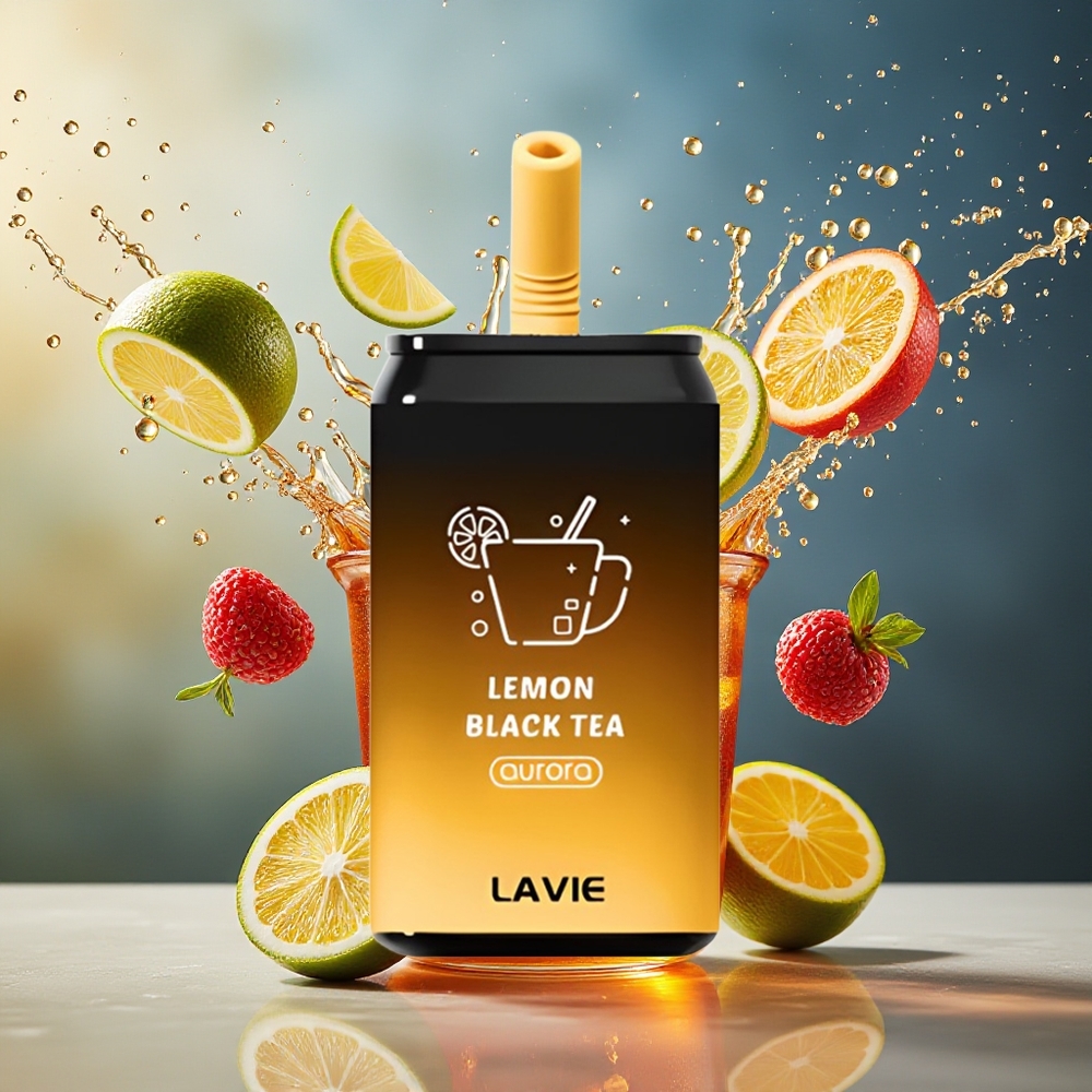LAVIE Aurora 11000 Puffs Norge Engros Type C Ladbar 22ML Sitron Svart Te