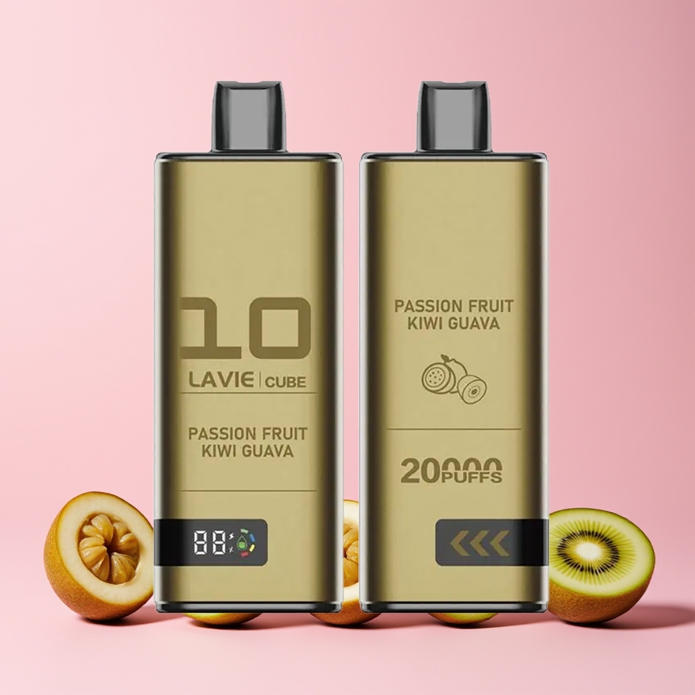 Lavie Cube 20000 Puffs Norge Engros Type C 600mAh 28ML Passionsfrukt Kiwi Guava
