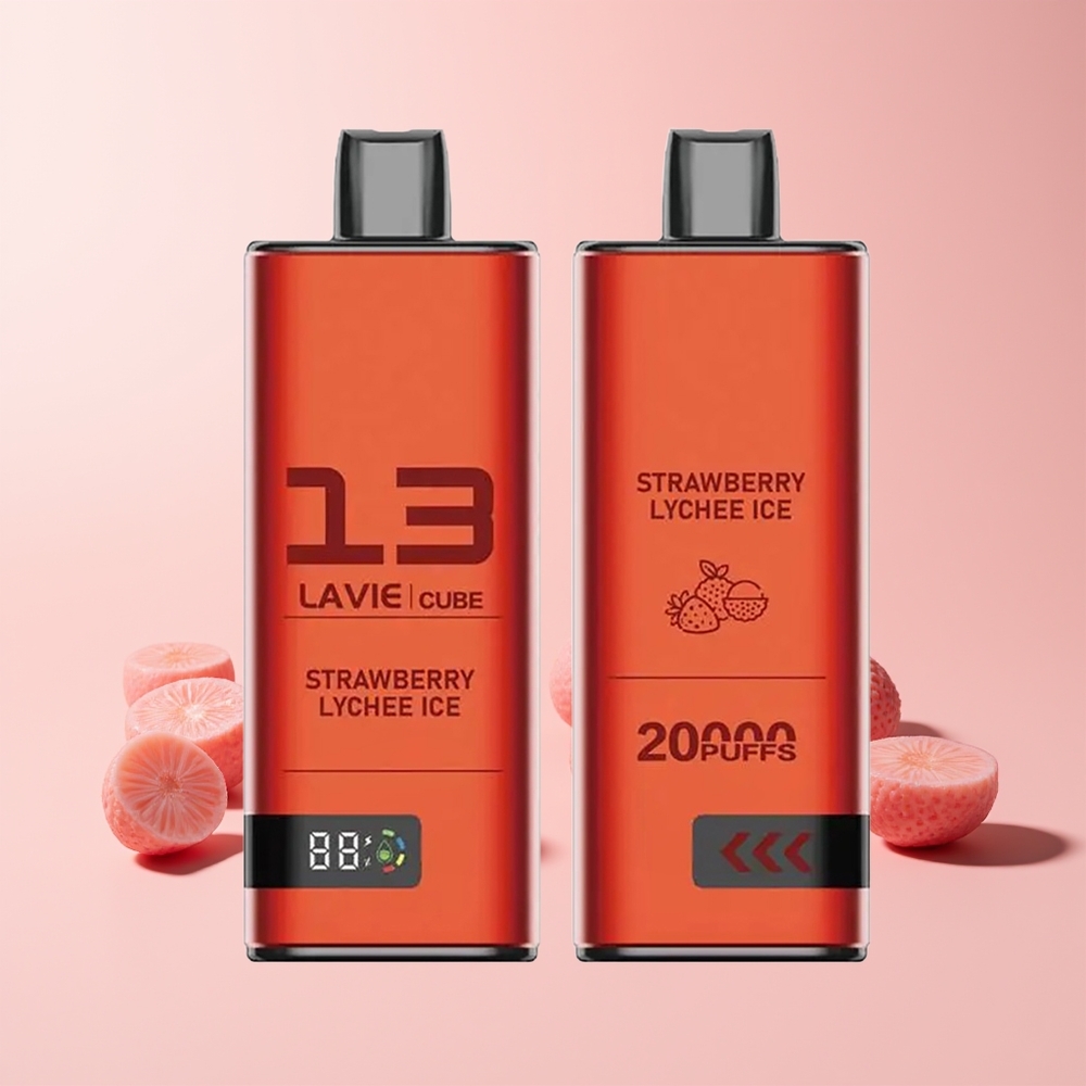 Lavie Cube 20000 Puffs Norge Engros Type C Jordbær Litchi Is 28ML 600mAh