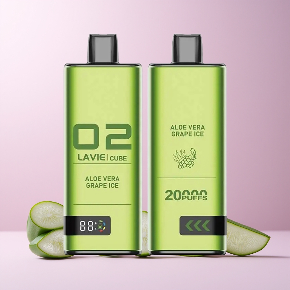 Lavie Cube 20000 Puffs Type C 600mAh Norge Engros Aloe Vera Drueis