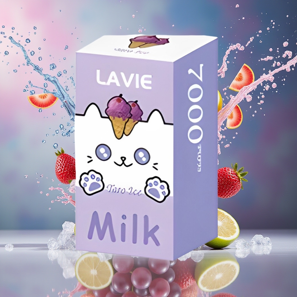 LAVIE Milk 7000 Puffs Norge Engros 16ML Type C Druer Is