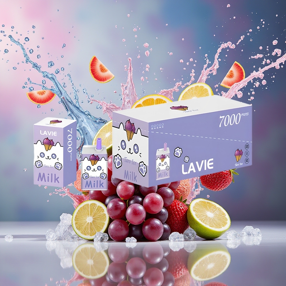 LAVIE Milk 7000 Puffs Norge Engros 16ML Type C Druer Is
