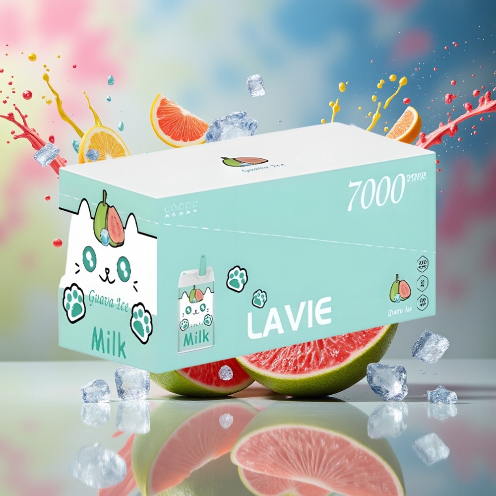 LAVIE Milk 7000 Puffs Norge Engros Guava Is 16ML 600mAh Type C