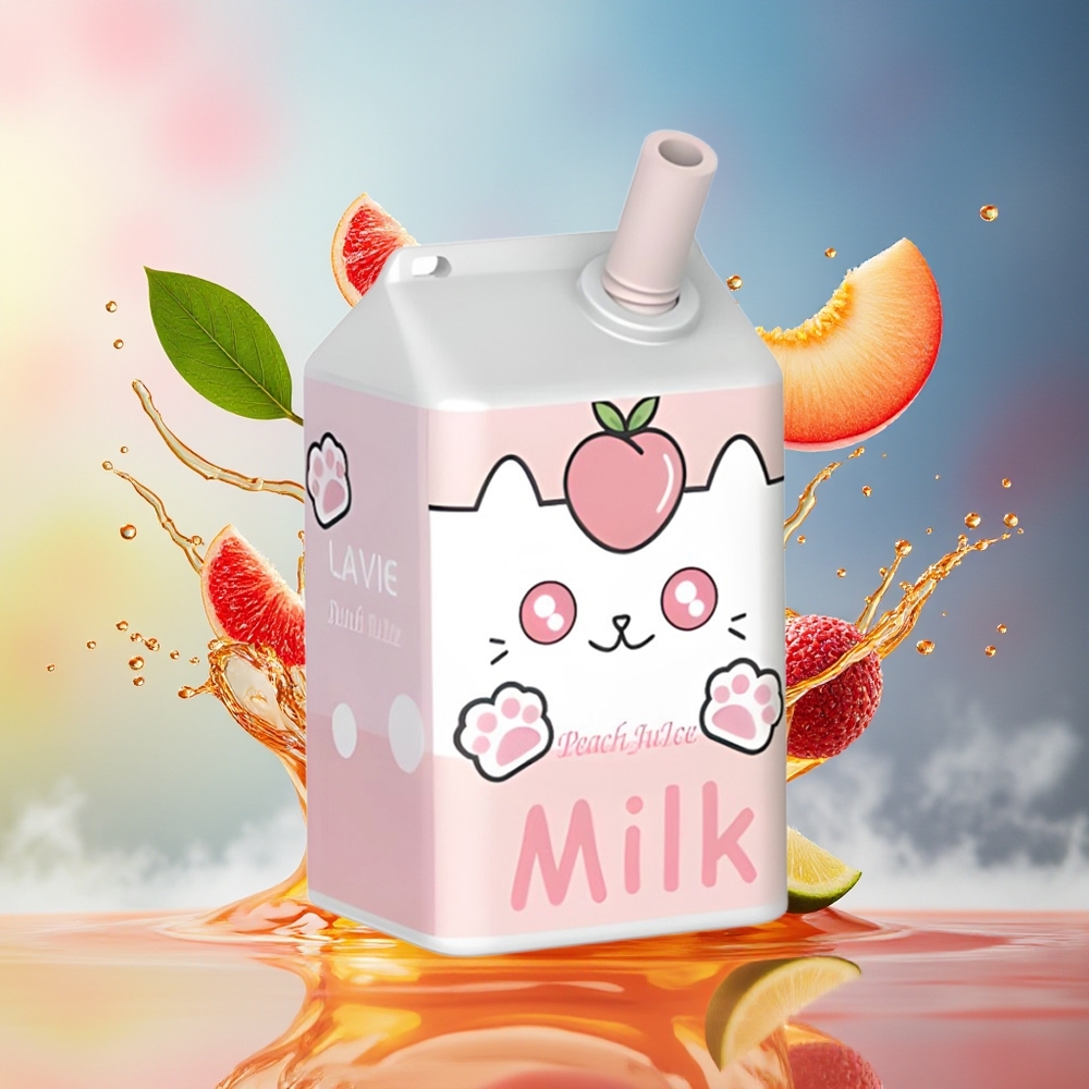 LAVIE Milk 7000 Puffs Norge Engros Type C 16ML Ferskenjuice