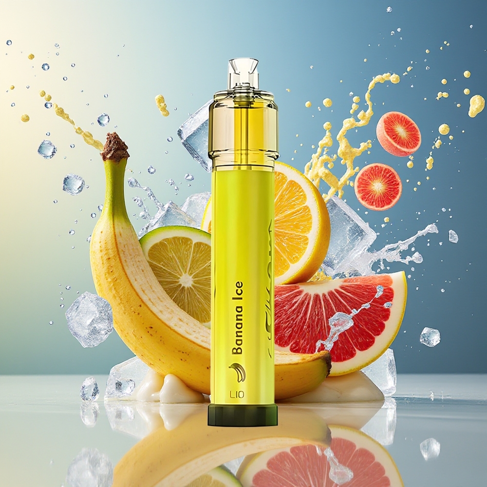 LIO Bee Lit 2500 Norge Engros Engangsdamper Bananis (1300mAh, 6.0ml, 5%/3%)