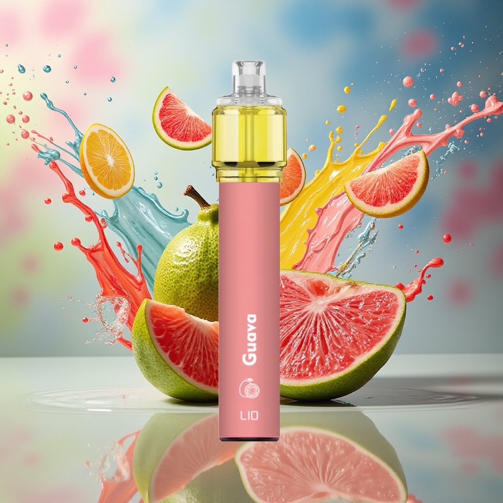 LIO Bee18 Max 2500 Puffs Engangs Vape Guava Norge Engros 1300mAh 6.5ml