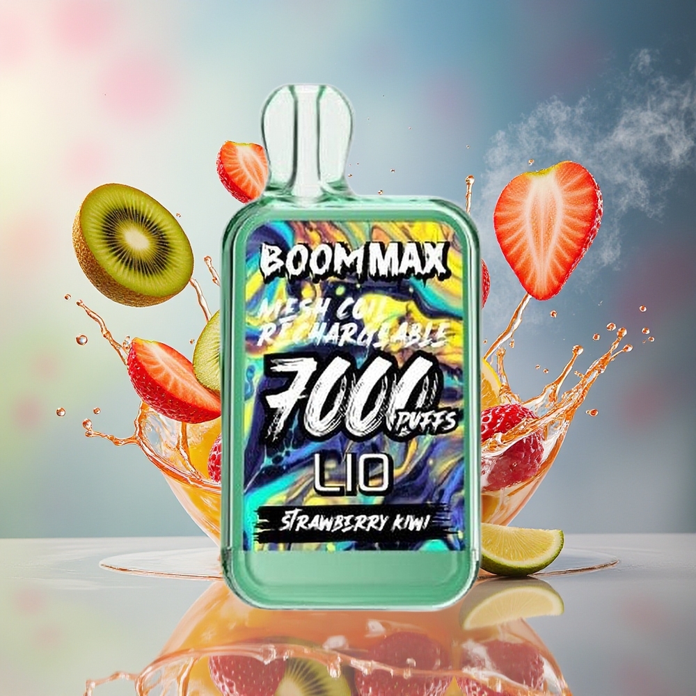 LIO BOOM MAX 7000 Norge Engros 15ml Jordbær Kiwi Type-C 650mAh