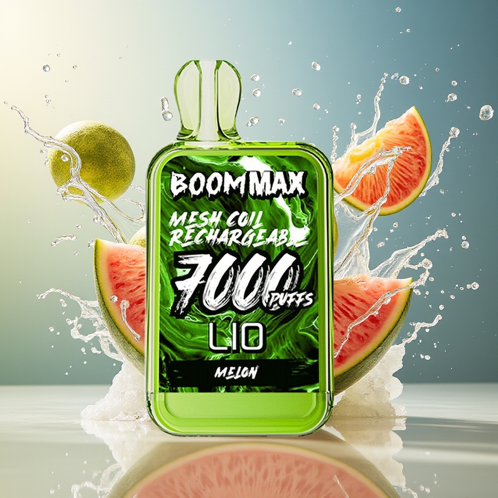 LIO BOOM MAX 7000 Puffs Engangs Vape Melon Norge Engros 650mAh Type-C