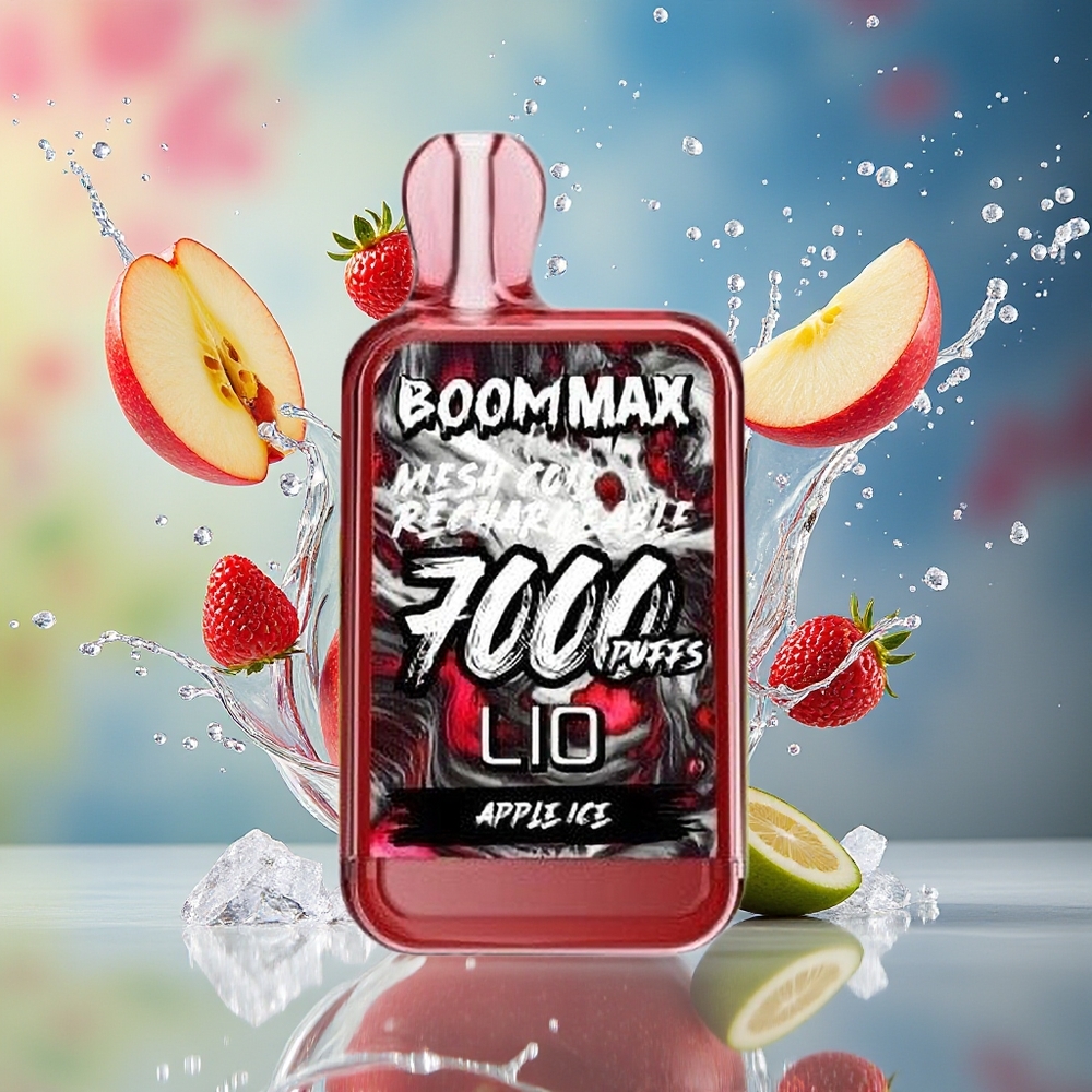 LIO BOOM MAX 7000 Puffs Norge Engros 15ml Epleis Type-C 650mAh 1.0 Ohm MESH