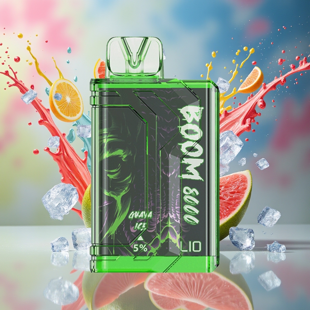 LIO BOOM PRO 8000 Puffs Norge Engros Type-C 650mAh 15ml Guava Is