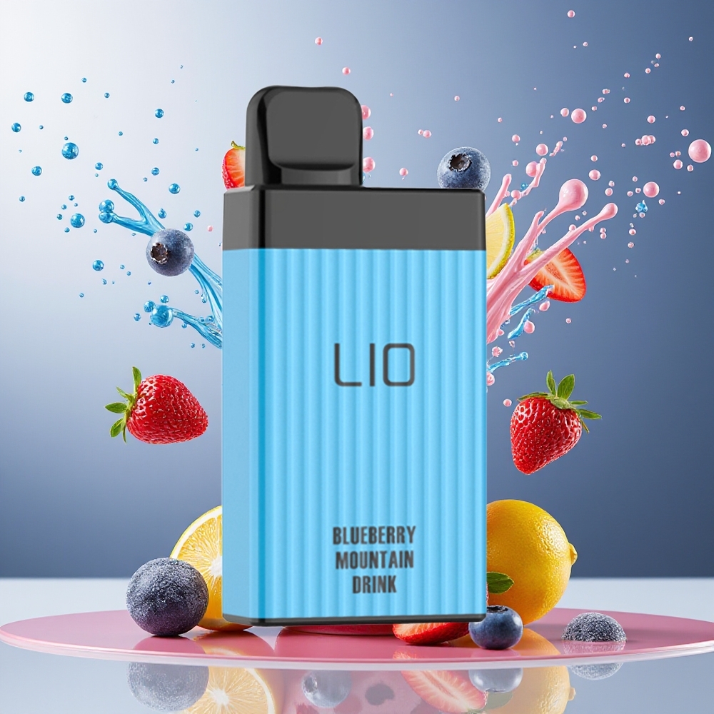 LIO BOXX 4000 Puffs Engangs Vape Blåbærfjell Drink Norge Engros 650mAh Type-C