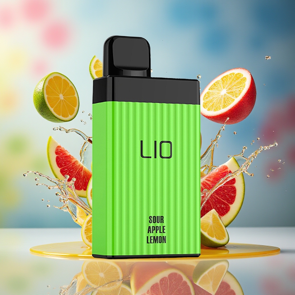LIO BOXX 4000 Puffs Norge Engros 650mAh Type-C Ladbar Sur Eple Sitron Engangsdamper