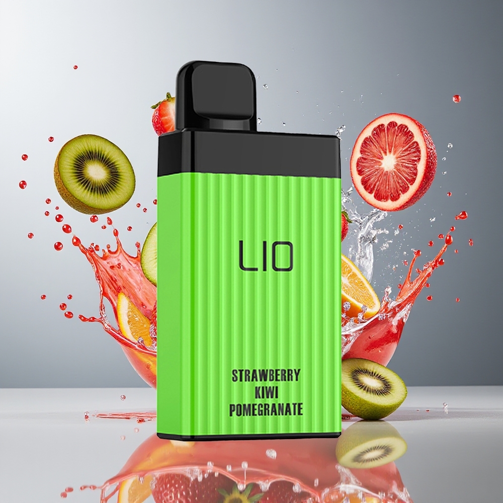 LIO BOXX 4000 Puffs Norge Engros Aluminum Alloy Type-C Jordbær Kiwi Granate