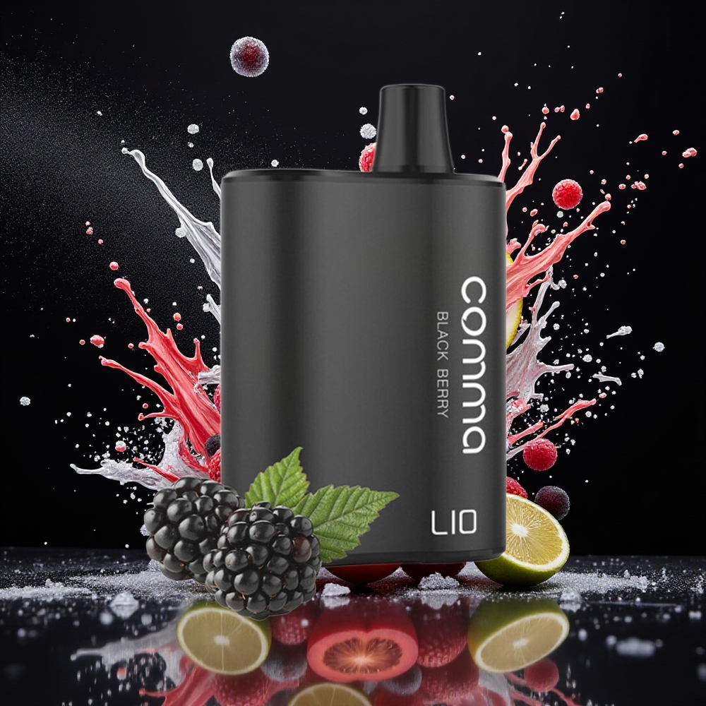 LIO COMMA 5000 Norge Engros 15ml 900mAh Svart Bjørnebær