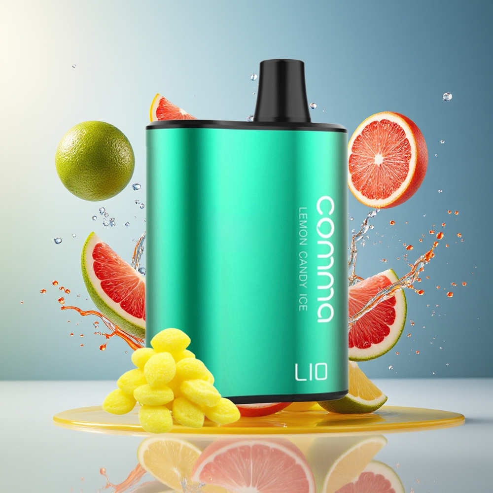 LIO COMMA 5000 Norge Engros 900mAh Type-C Sitron Candy Is