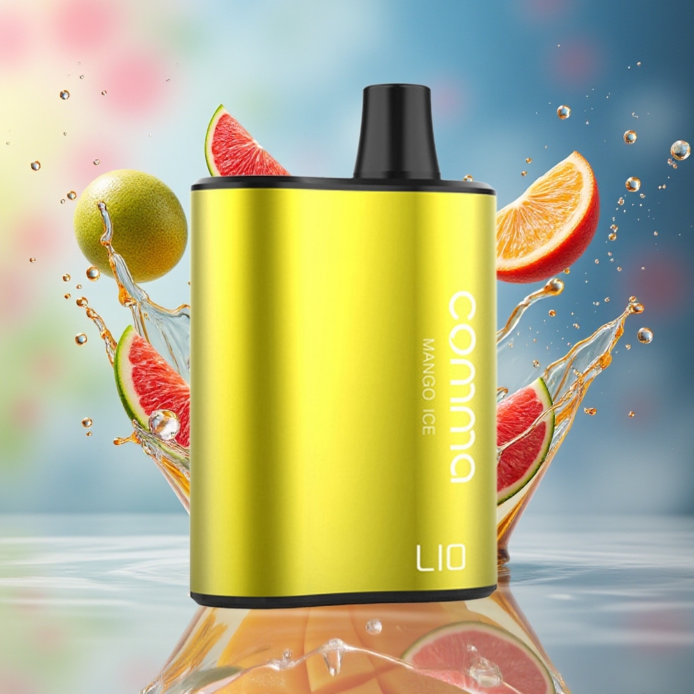 LIO COMMA 5000 Norge Engros Mango Is Engangsdamper 15ml 900mAh Type-C