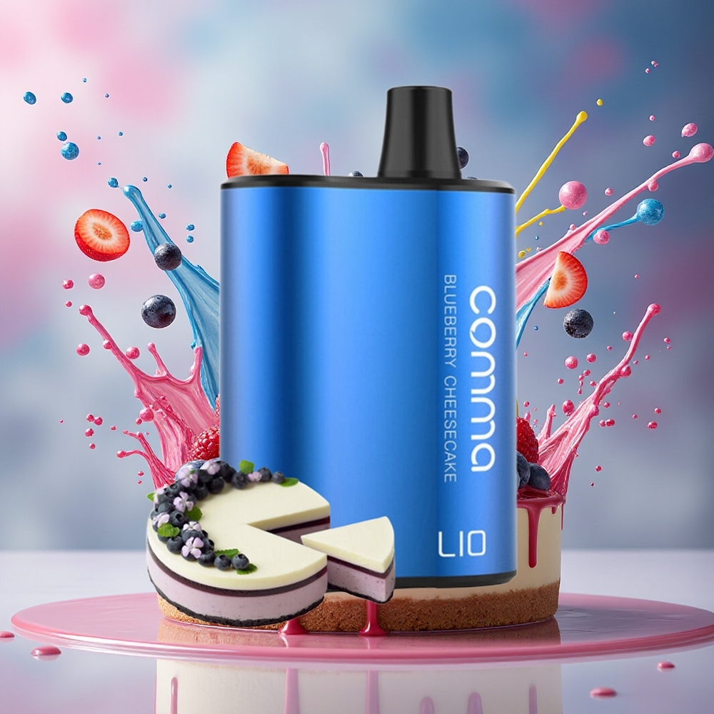 LIO COMMA 5000 Puffs 15ml Norge Engros Blåbær Ostevåkå Engangsdamper