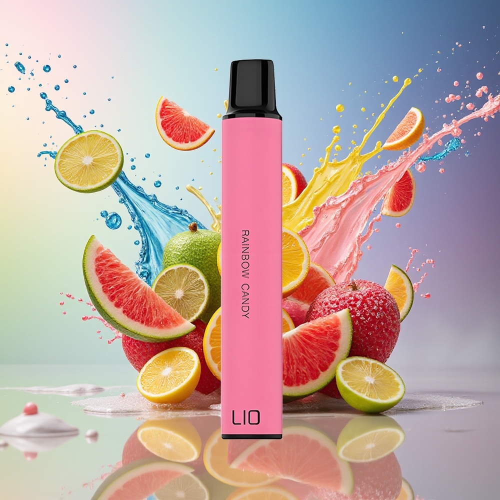 LIO Mini 600 Puffs Engros Norge Regnbue Godteri 2ml 20mg 400mAh
