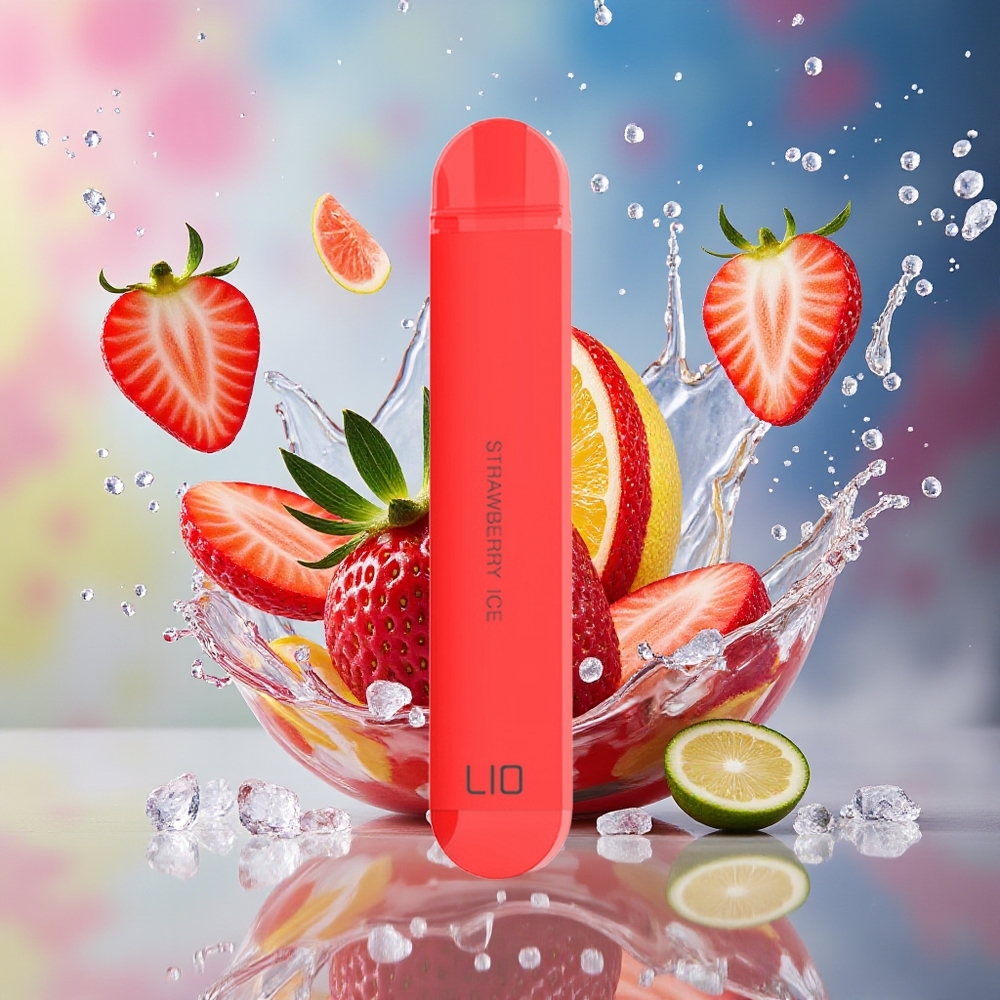 LIO NANO X 600 Puffs Norge Engros Aluminiumslegering 500mAh Jordbæris