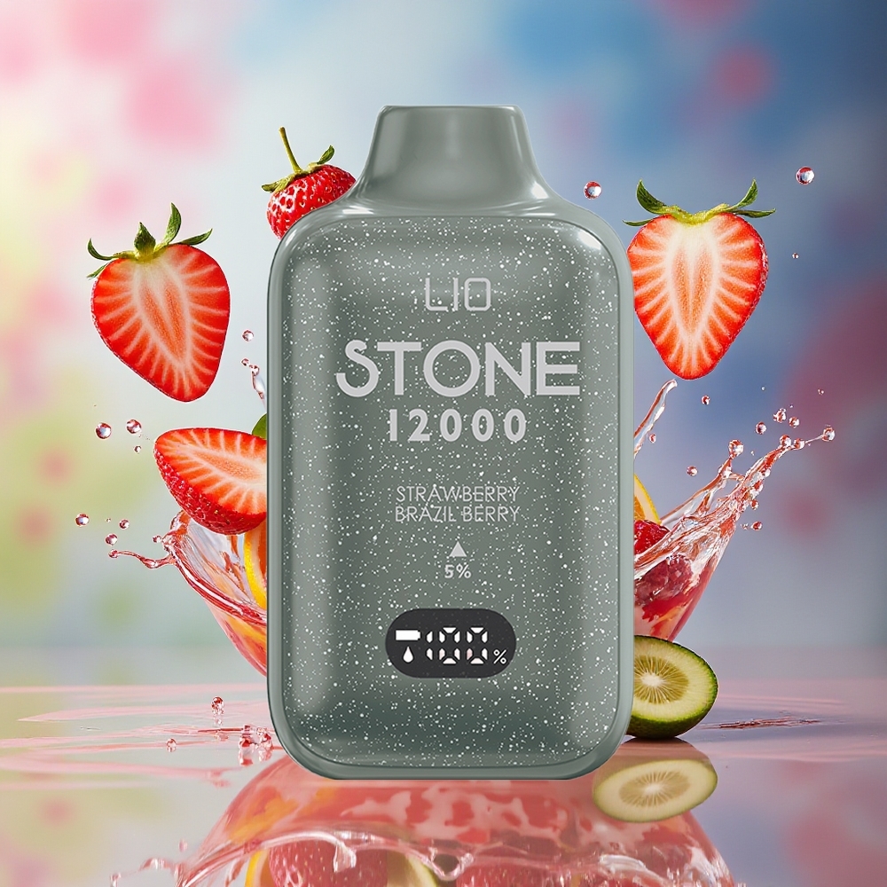 LIO Stone 12000 Norge Engros Type-C 18ML Jordbær Brasilibær