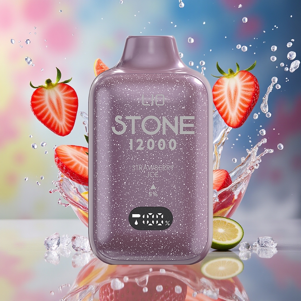 LIO Stone 12000 Puffs 18ML Norge Engros Jordbær Is Engangsdamper