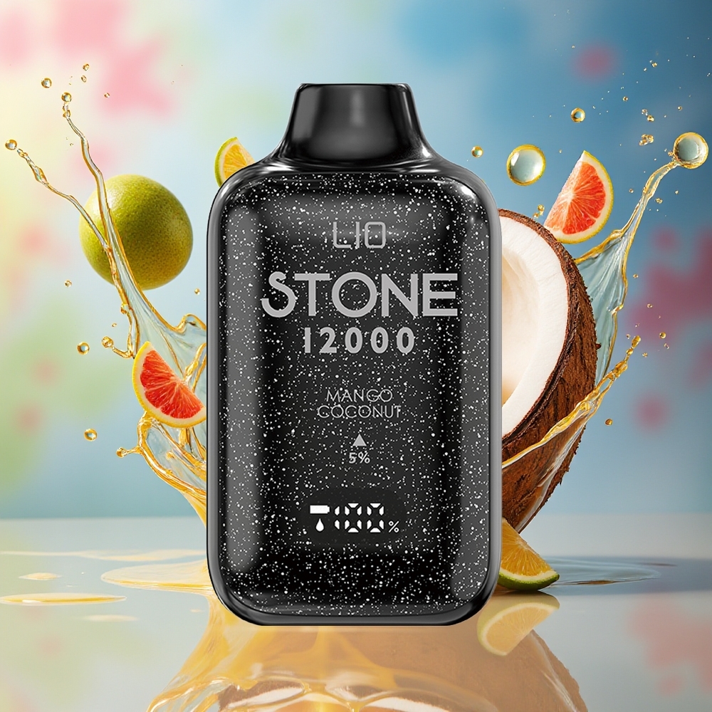 LIO Stone 12000 Puffs Norge Engros 18ML Mango Kokos Type-C Lading 550mAh