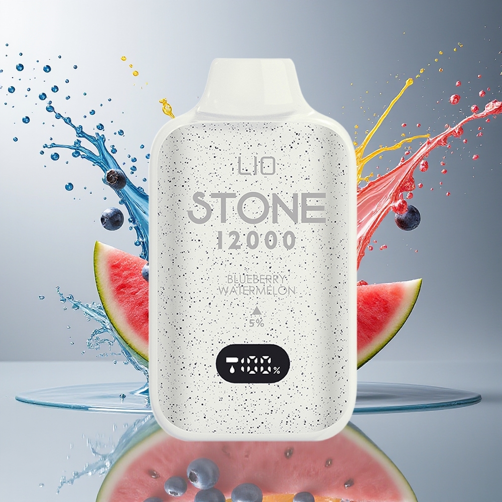 LIO Stone 12000 Puffs Norge Engros Blåbær Vannmelon 18ML 550mAh Type-C