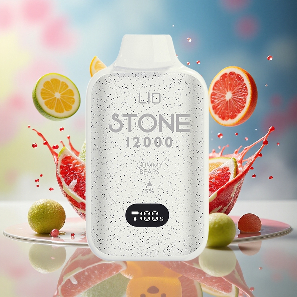 LIO Stone 12000 Puffs Norge Engros PC Type-C 18ML Gummibjørner Engangsdamper