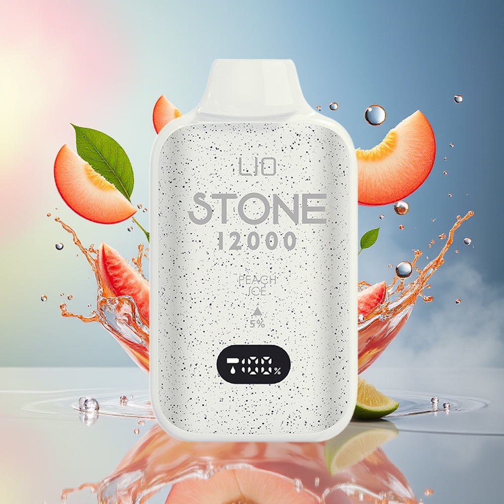 LIO Stone 12000 Puffs Norge Engros PC Type-C Fersken Is