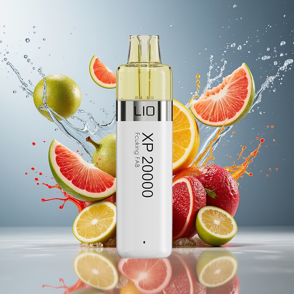 LIO XP 20000 Puffs Engangs Vape Norge Engros 12ML 50mg 900mAh TYPE-C Justert Luftstrøm SUS304