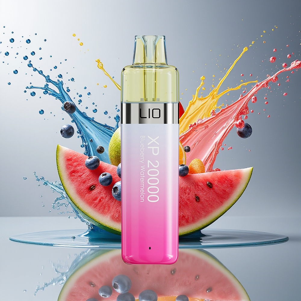 LIO XP 20000 Puffs Norge Engros 12ML 50mg TYPE-C Justerbar Luftstrøm Blåbær Vannmelon