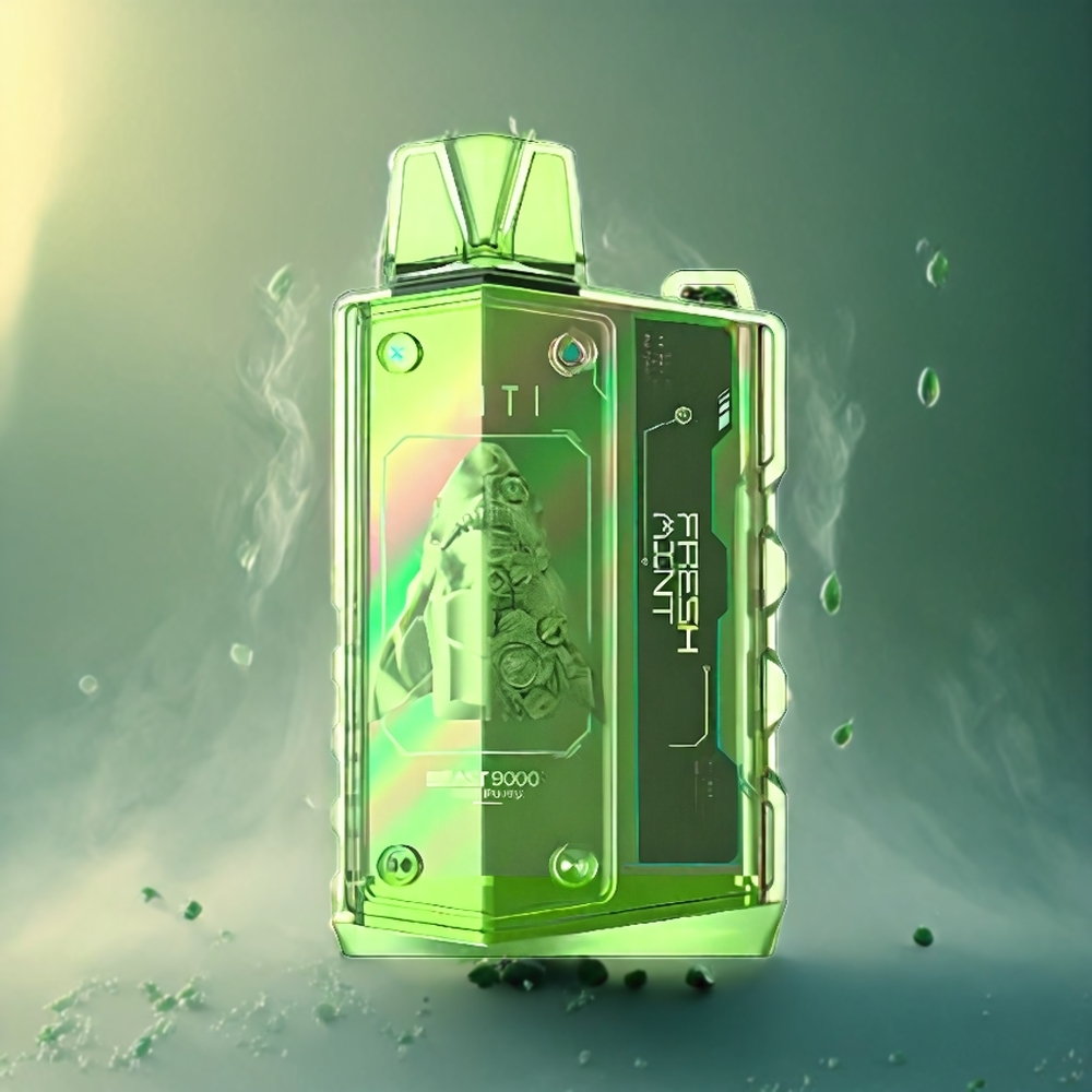 MOTI BEAST 9000 CyberPunk Mesh 19mL 9000 Puffs Friskt Mynte Norge Engros