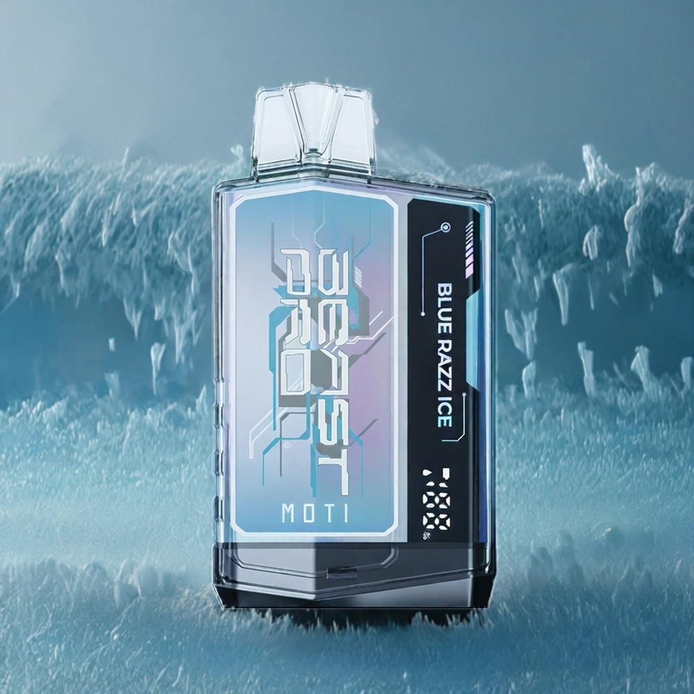 MOTI BEAST PRO 10000 Norge Engros 50mg 18mL 750mAh Blå Bringebær Is
