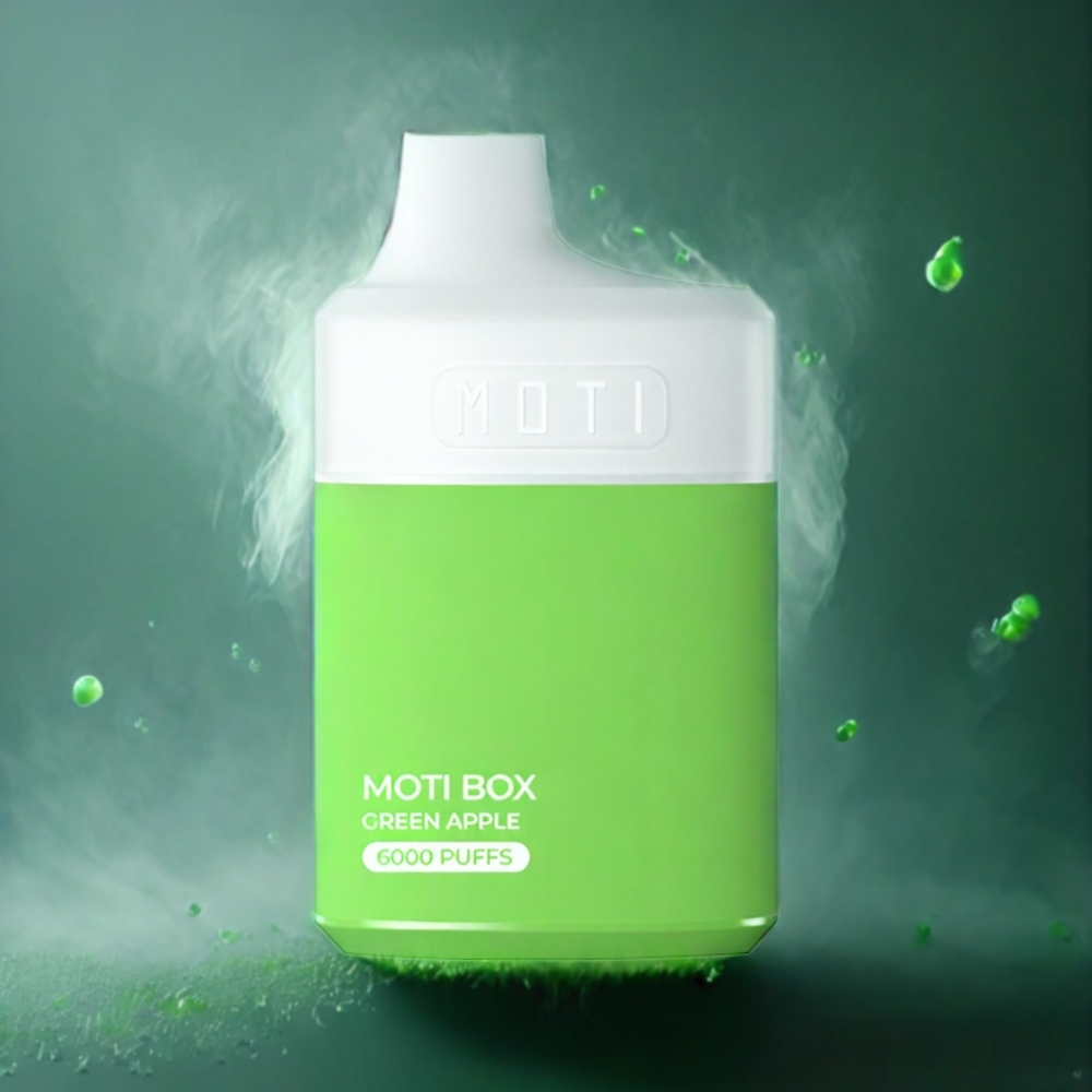 MOTI BOX 6000 14mL 5% Norge Engros Grønneple