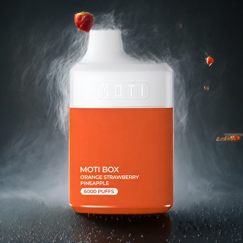 MOTI BOX 6000 Norge Engros 14mL 5% Appelsin Jordbær Ananas