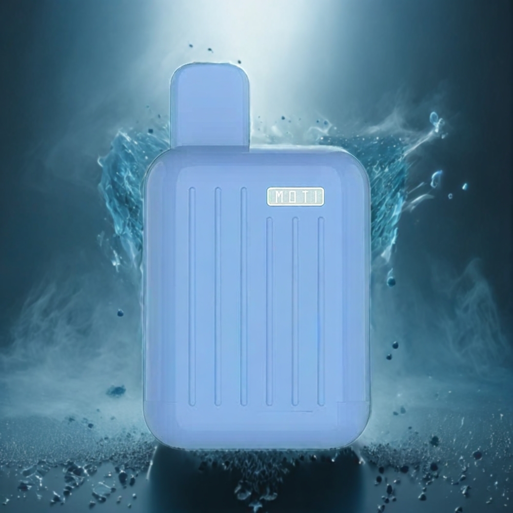 MOTI CASE 4000 Engangs Vape Blå Bringebær Norge Engros 10mL 50mg 1200mAh