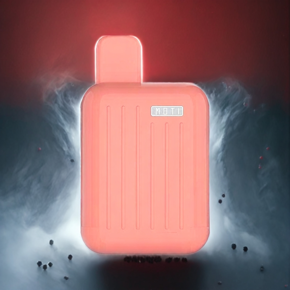 MOTI CASE 4000 Engangs Vape Jordbær Vannmelon Norge Engros Justerbar Luftinntak 10mL