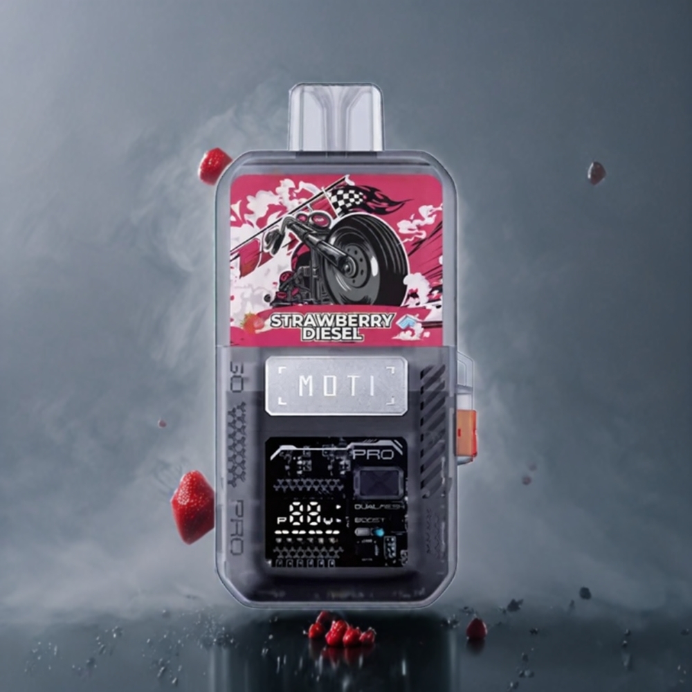 MOTI GO PRO 12000 Norge Engros Jordbær Diesel 16mL 1000mAh Type-C