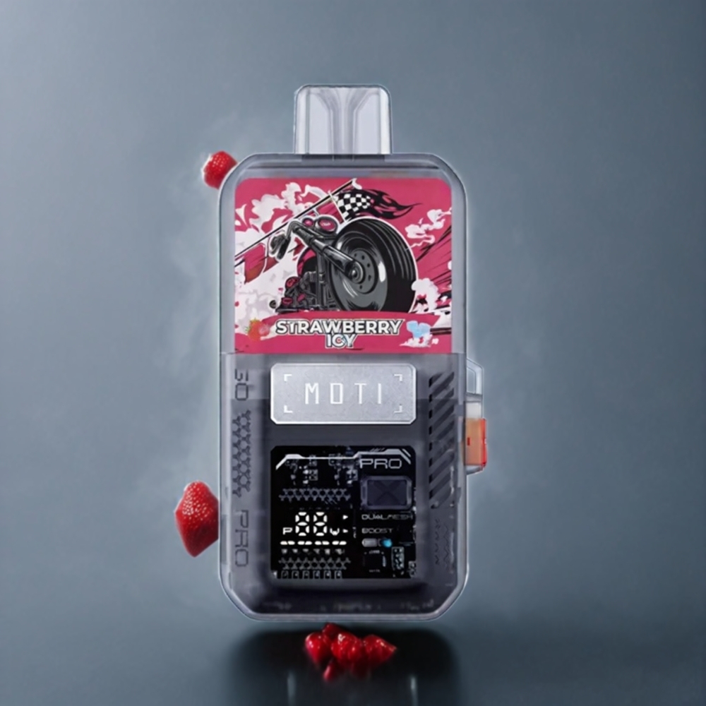 MOTI GO PRO 12000 Norge Engros Jordbær Is 16mL 1000mAh Boost 0.6 Ohm