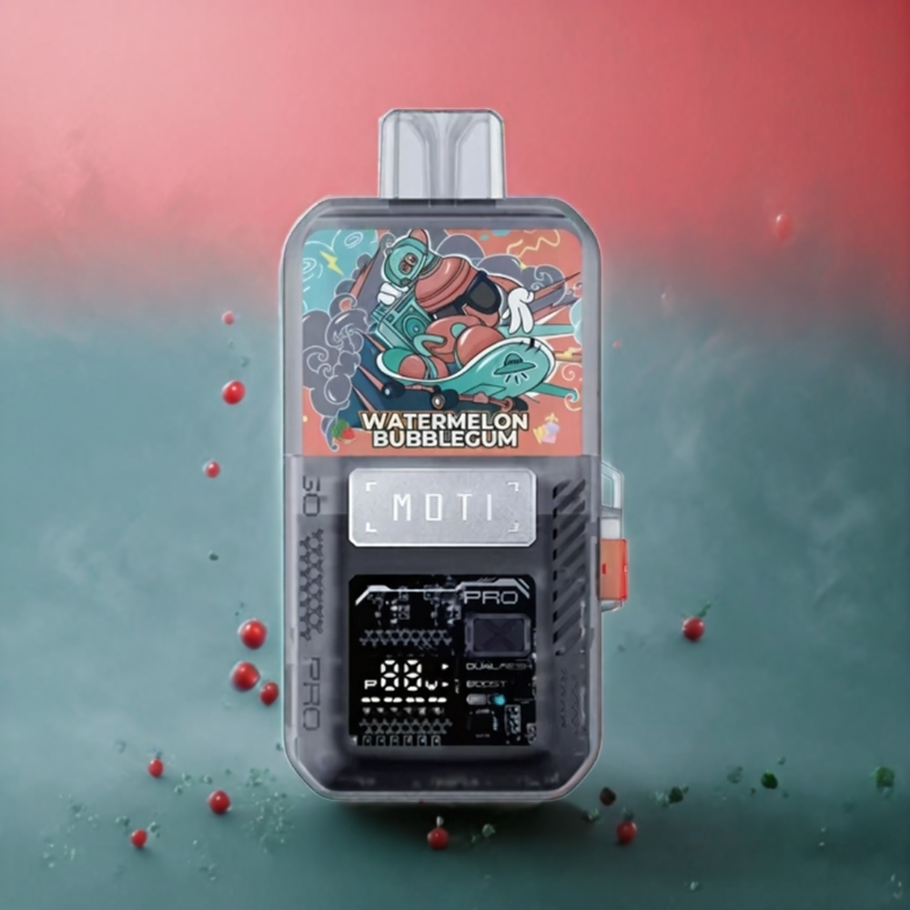 MOTI GO PRO 12000 Norge Engros Vannmelon Tyggegummi Dual Mesh 1.2 Ohm & 0.6 Ohm
