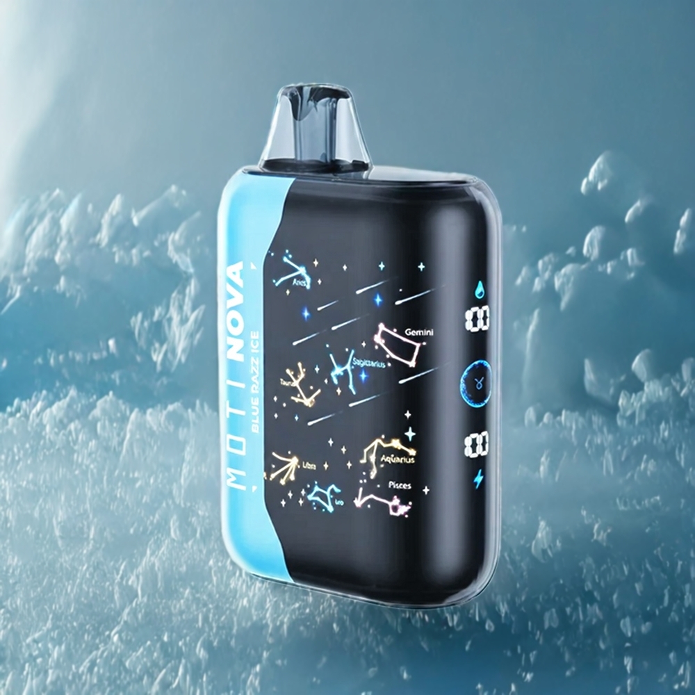 MOTI NOVA 50K Norge Engros Blå Bringebær Is 20mL 50mg 850mAh