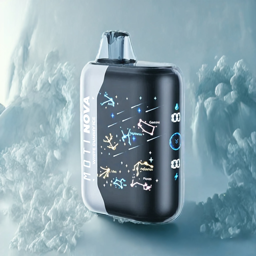 MOTI NOVA 50K Norge Engros Hvit Gummy Is 20mL 50mg/mL 850mAh