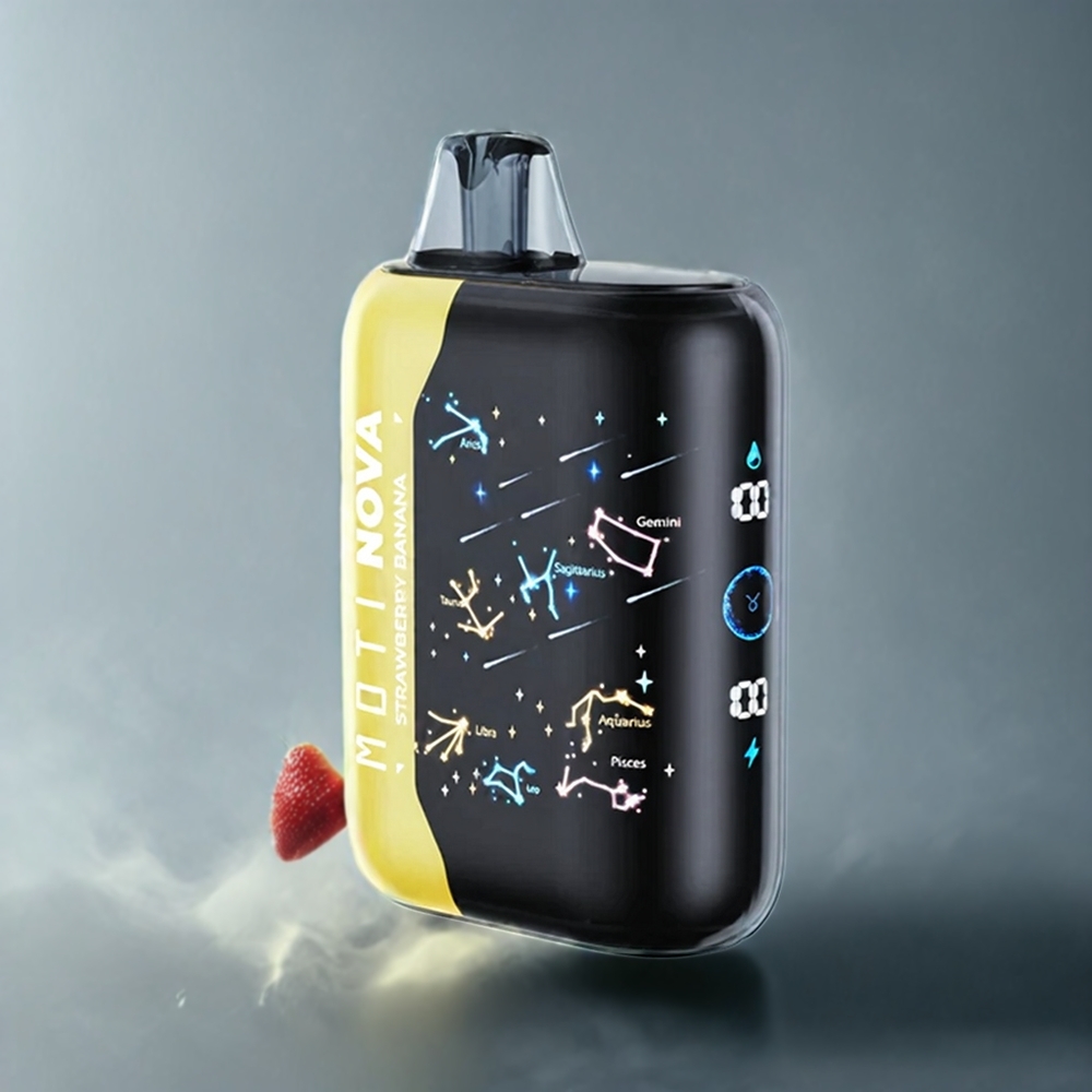 MOTI NOVA 50K Norge Engros Jordbær Banan 20mL 50mg 850mAh 50000 Puffs