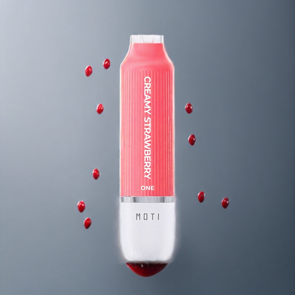 MOTI ONE 4000 Kremet Jordbær 10mL Norge Engros