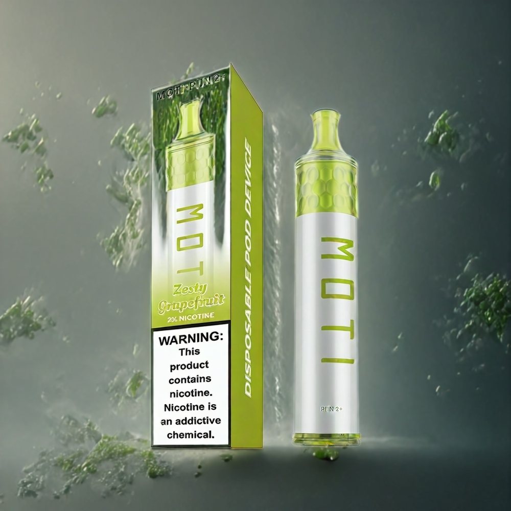 MOTI PIIN 2+ 2000 Puffs Engros Norge 50mg Zesty Sitrus Disposable Vape